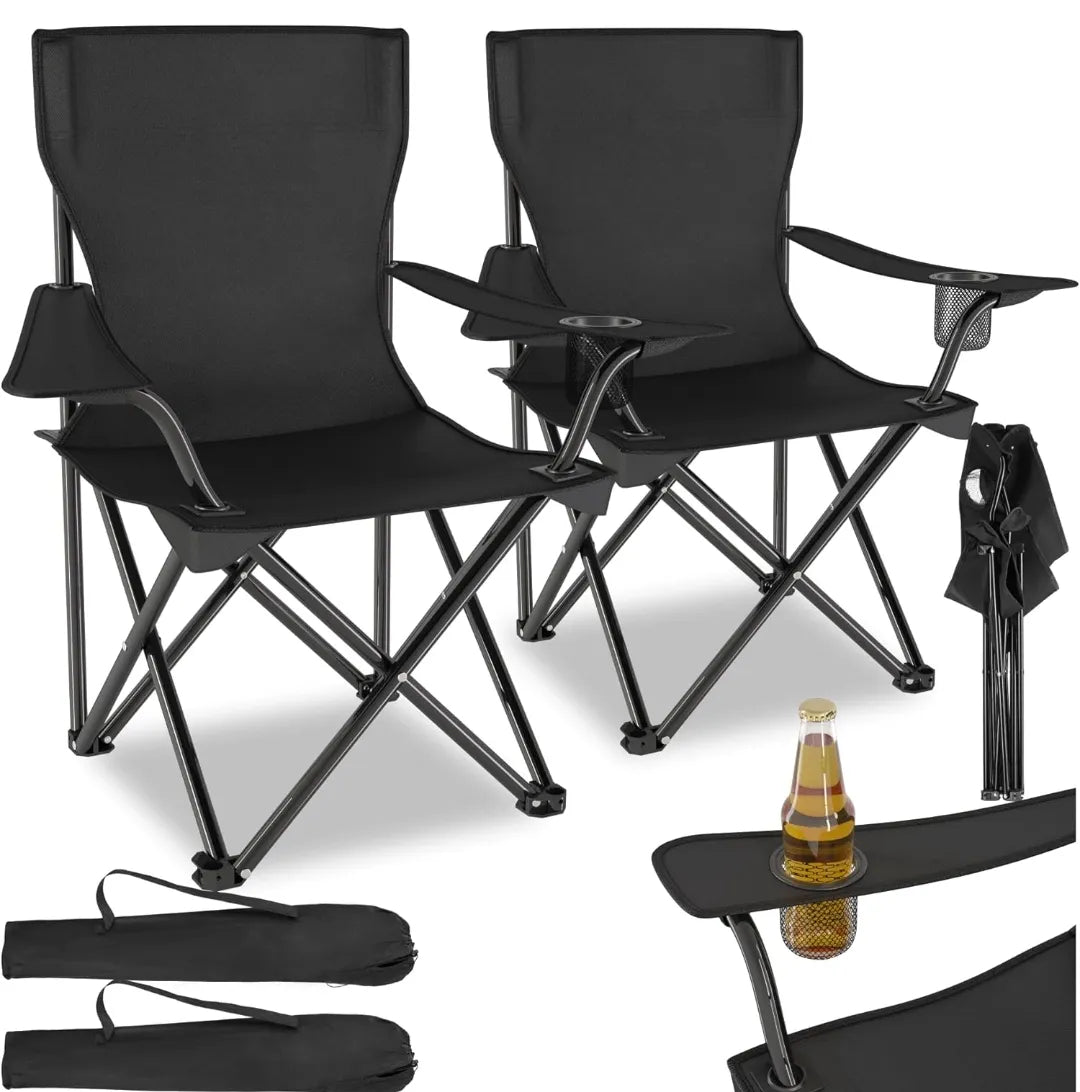 Set de 2 sillas plegables de camping