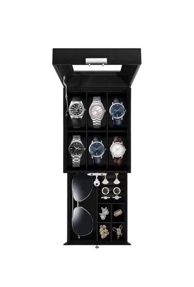 Caja de Relojes con 6 Compartimentos Uten
