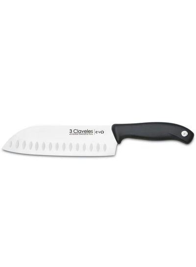 Cuchillo Santoku alveolado 3Claveles Evo