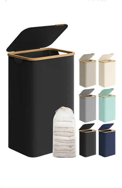 Cesto de Ropa Sucia con Tapa, Gran Cesta Ropa Sucia, 90 L
