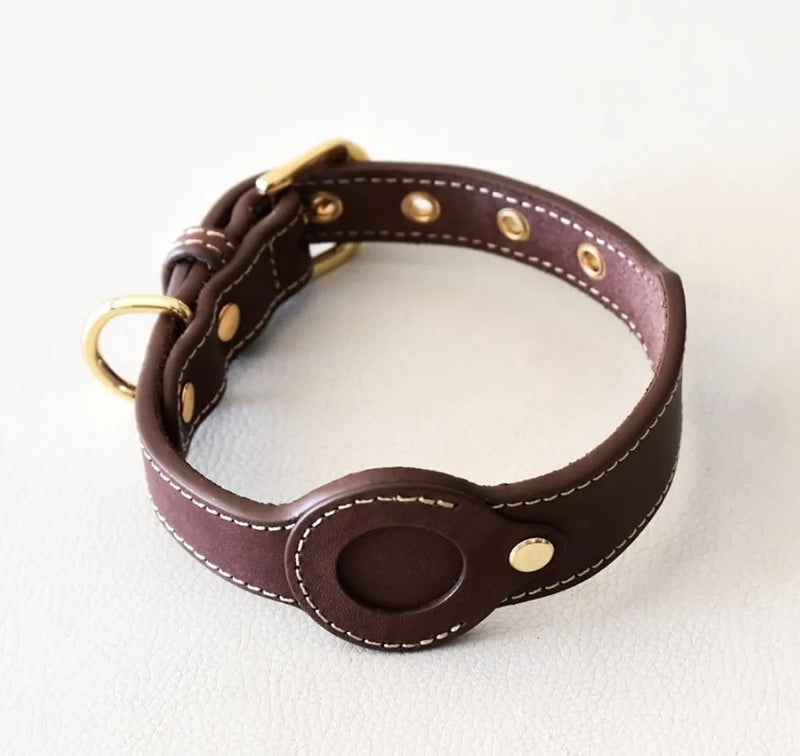 Collar de Cuero Ajustable