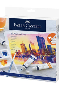 Estuche con 24 Tubos Acuarela Faber-Castell