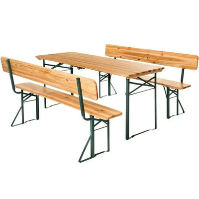 Conjunto de mesa y bancos