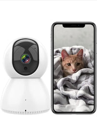 ANTELA Cámara IP WiFi 355° de Vigilancia FHD 1080p