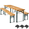 Conjunto de mesa y bancos para exterior
