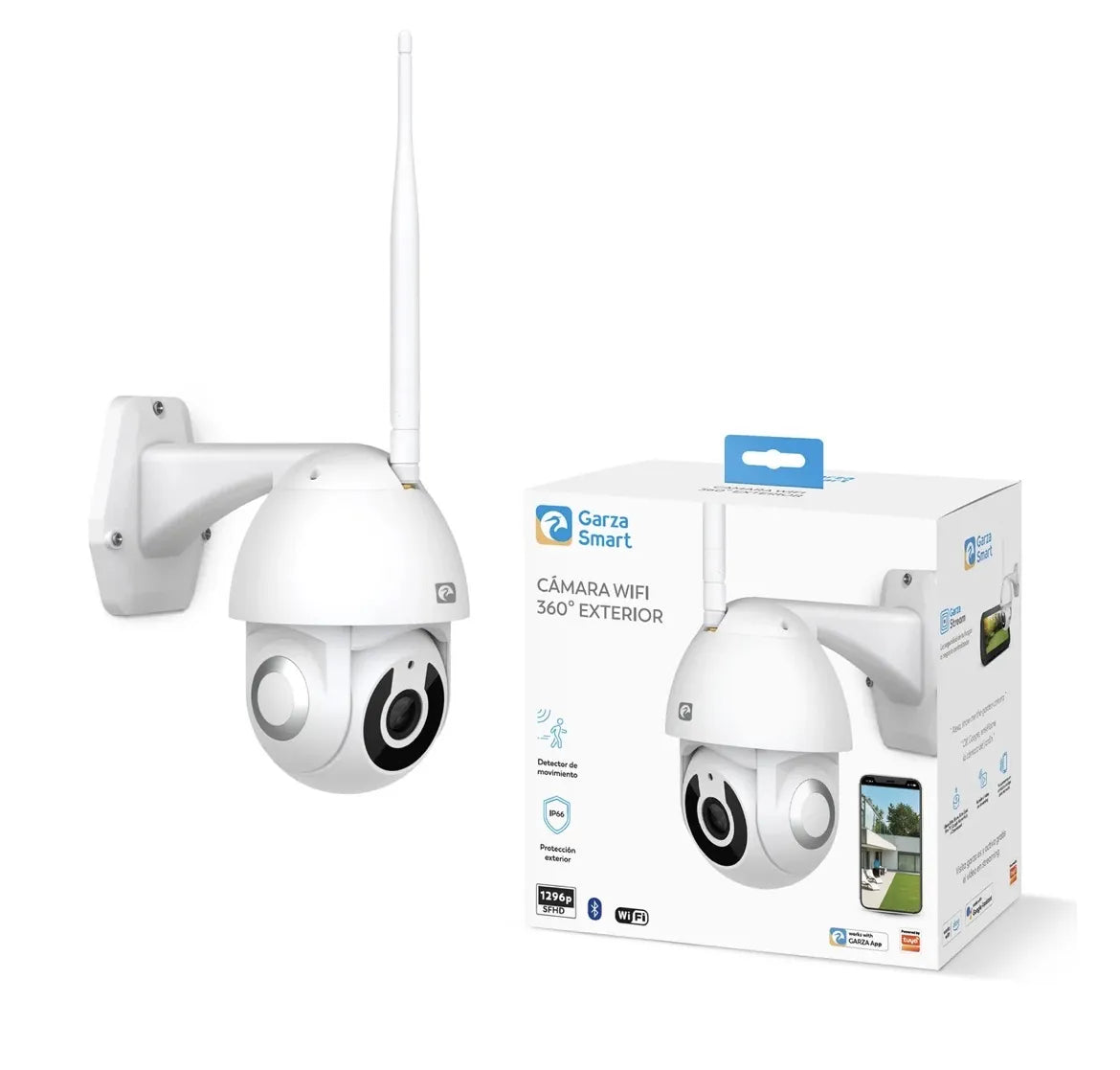 Cámara Seguridad Inteligente Exterior 360 Garza Smart