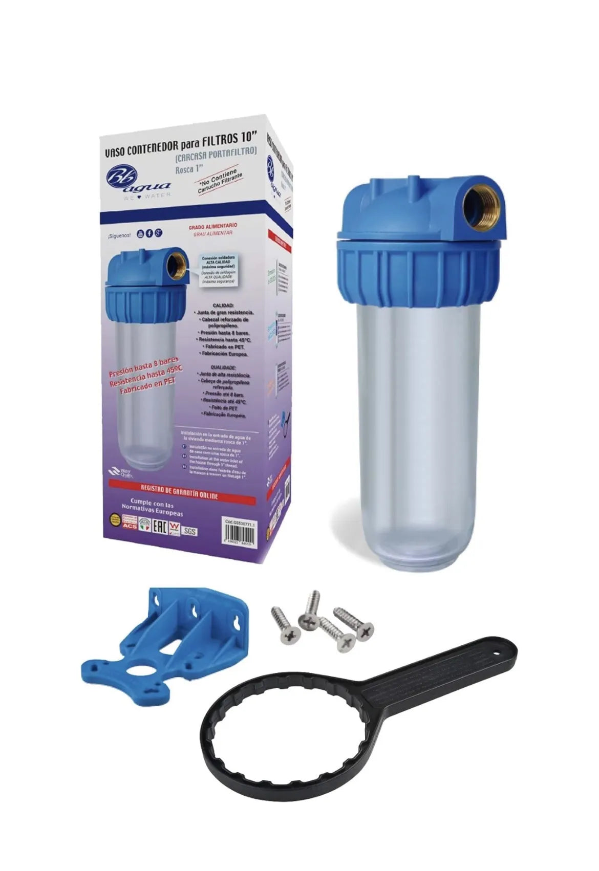 Filtro de agua 10" Rosca Metal