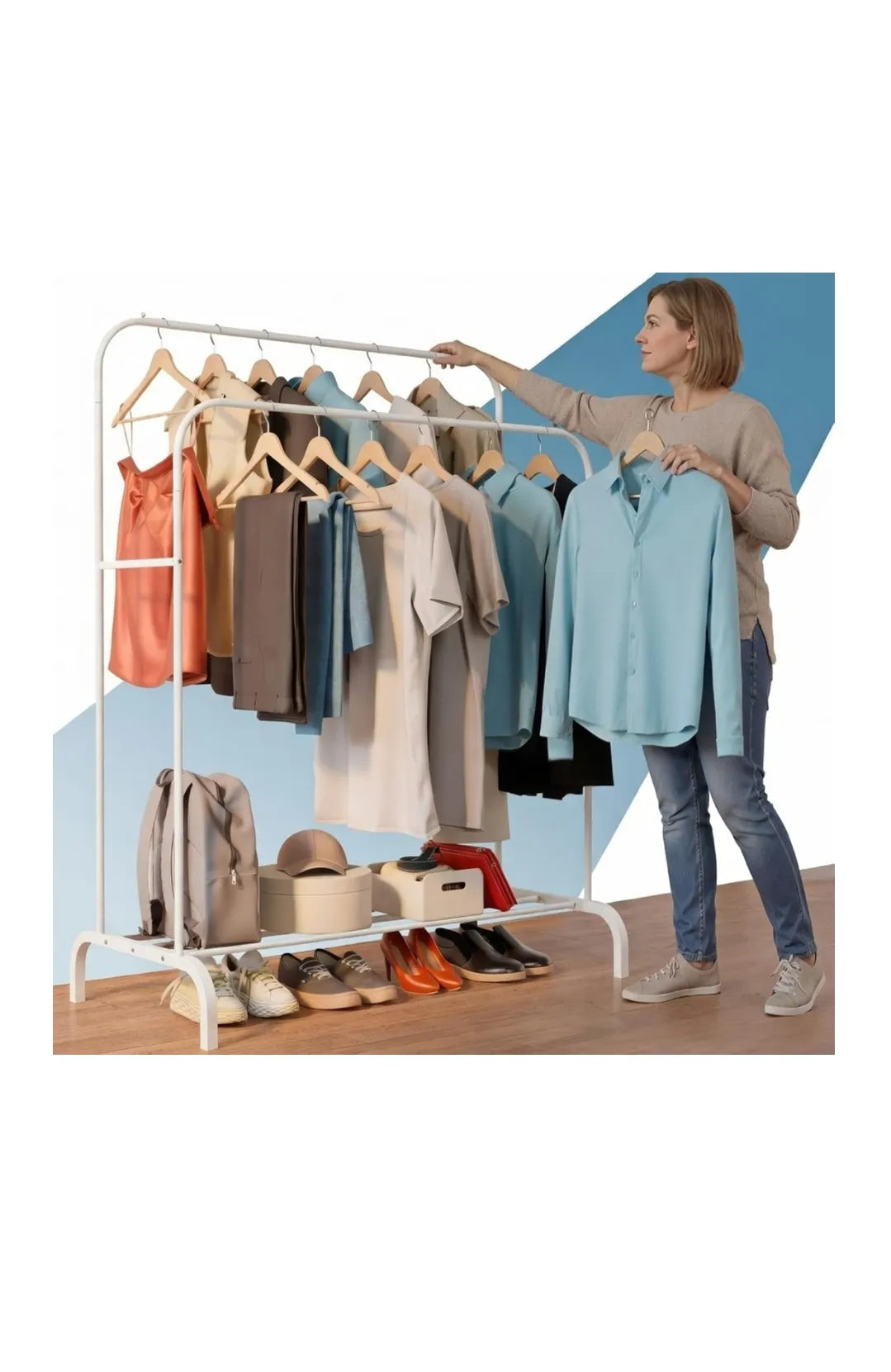 Perchero burro ropa resistente de acero – hasta 35 kg