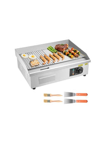 Plancha Eléctrica, 3200 W, Control de Temperatura Ajustable 50 a 300 °C