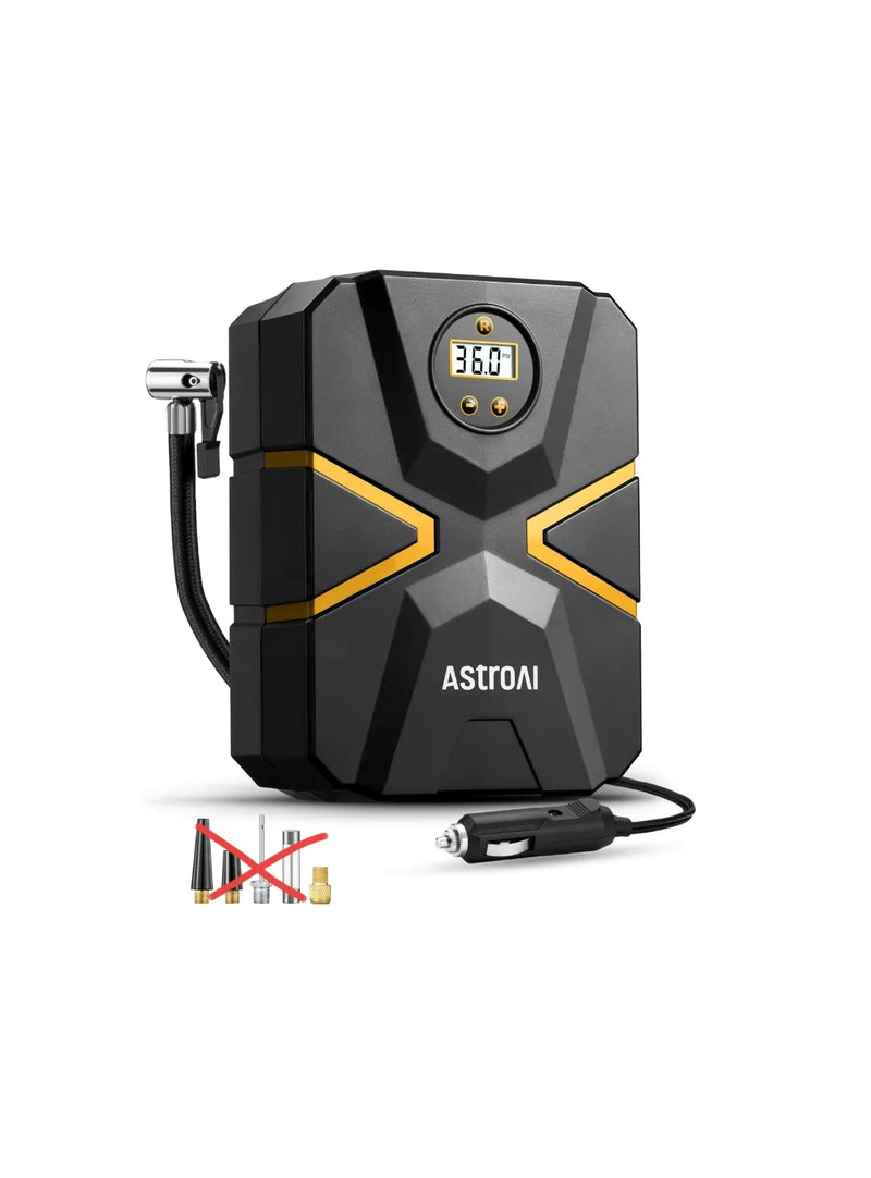 Inflador Ruedas Coche Digital 12V, Compresor Aire Portátil 150 PSI