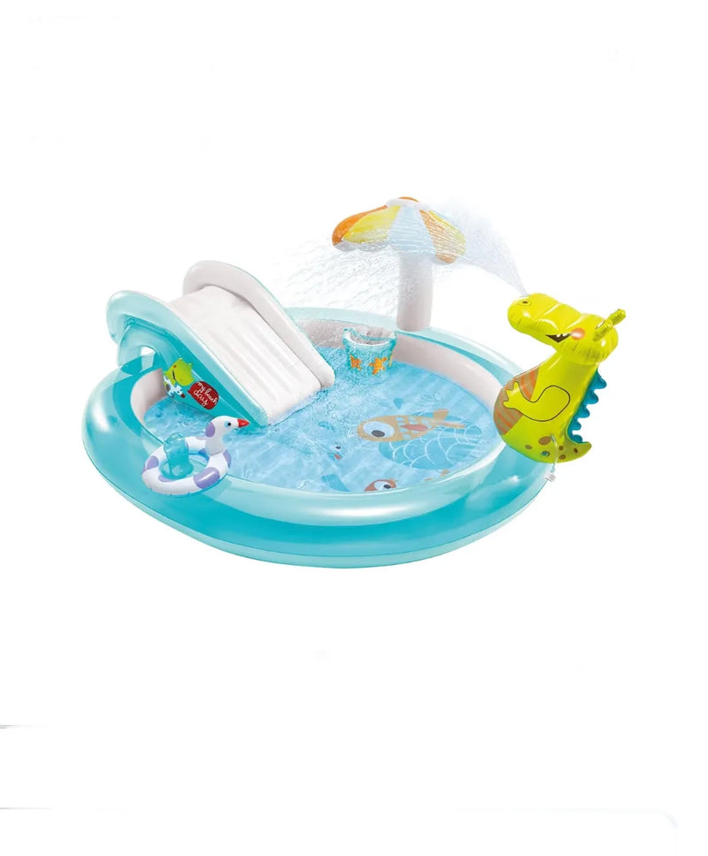 Piscina infantil hinchable con dispersor