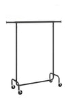 Perchero con ruedas, barra extensible