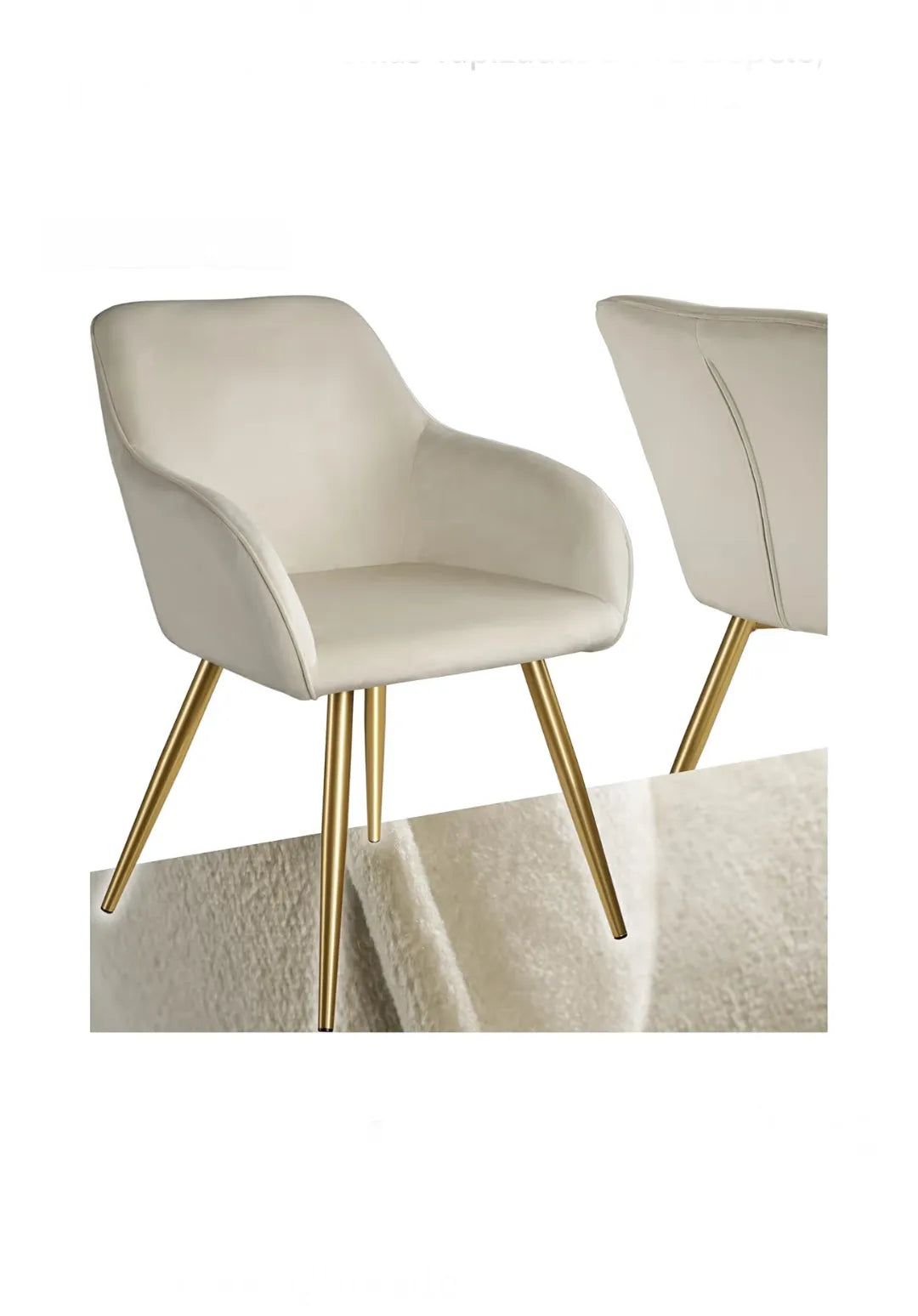 Silla Tapizada en Terciopel tectake