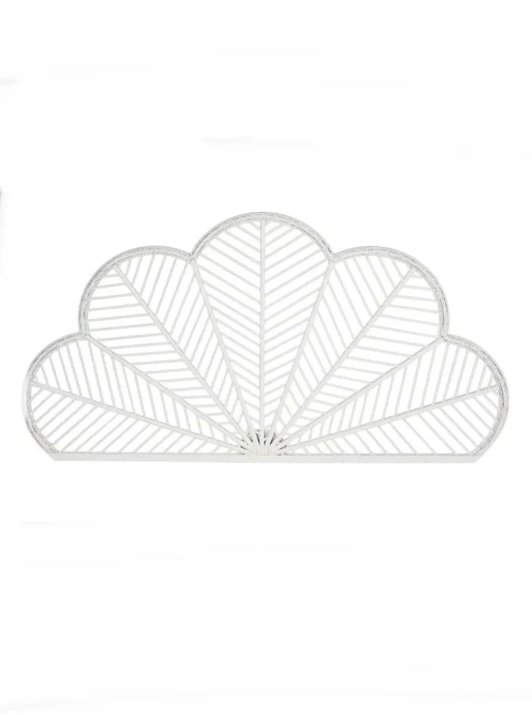 Cabecero Cama Madera Bambú Blanco