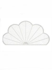Cabecero Cama Madera Bambú Blanco