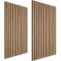 Juego de 2 paneles de pared de roble