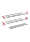 Escurreplatos en kit plastificado gris