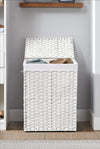 Cesta de ropa de ratán