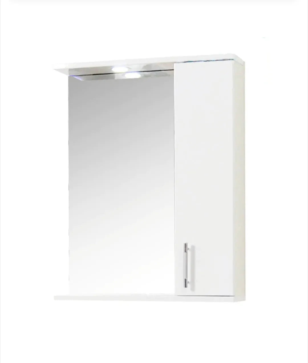 Espejo con mueble e iluminación LED