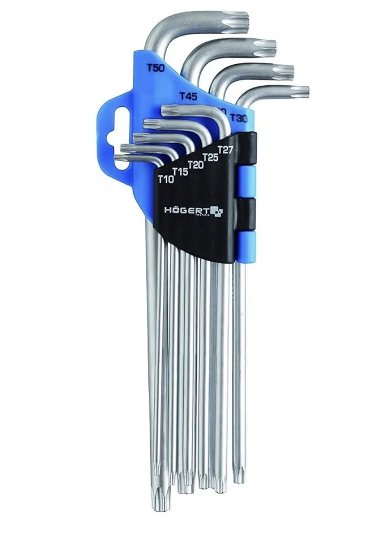 Juego de 9 piezas T10 a T50 Högert Technik
