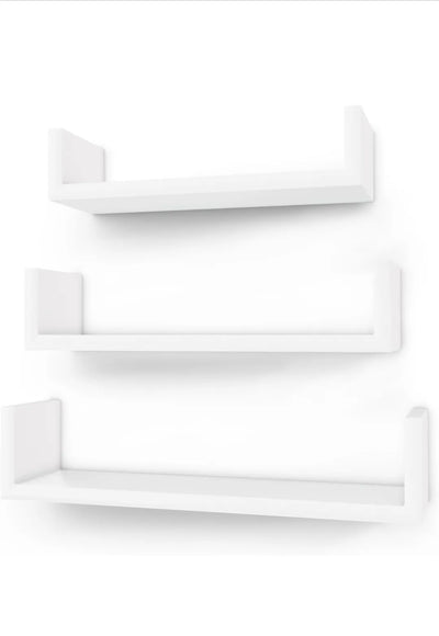 Juego de 3 estantes de pared modernos