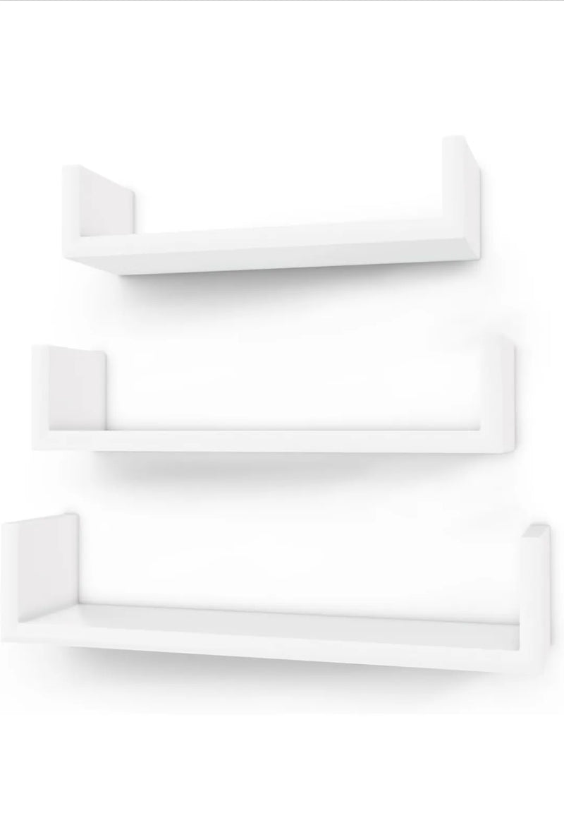 Juego de 3 estantes de pared modernos