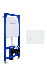 Belvit Elemento de montaje para pared con placa de accionamiento
