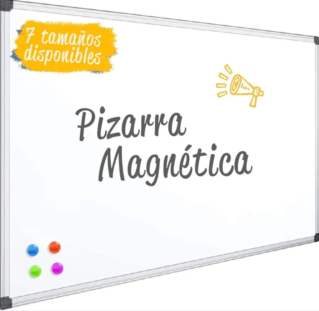 Pizarra blanca magnética con marco - Ofituria