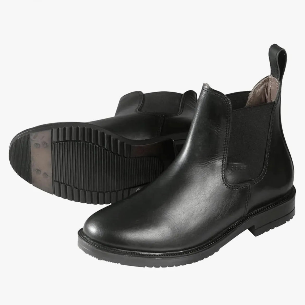 Botines Jodhpur de cuero negro PFIFF