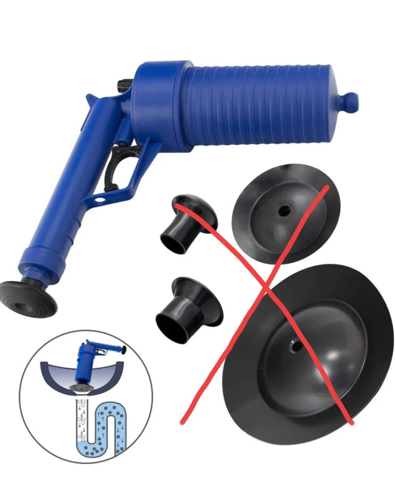 Desatascador profesional pistola con aire - Wolfpack