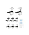 8 Piezas Soporte Estante Cristal Ajustable QWORK