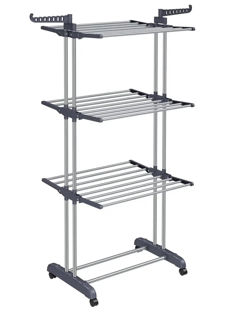 Tendedero plegable grande de 4 niveles