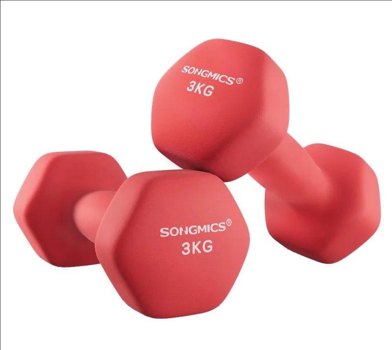 Juego de 2 mancuernas hexagonales 3KG