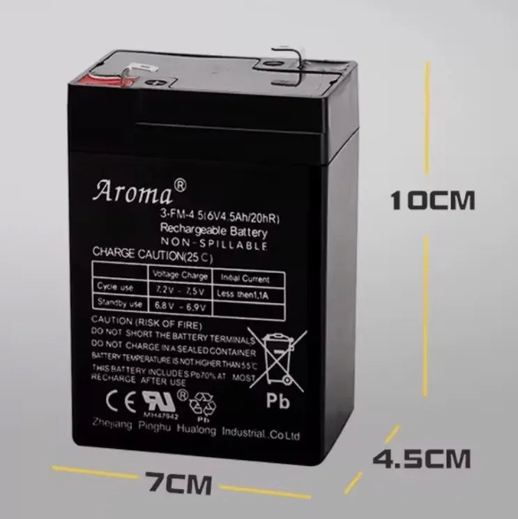 Batería Aroma de 6V 4.5AH