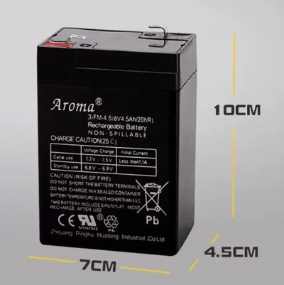 Batería Aroma de 6V 4.5AH