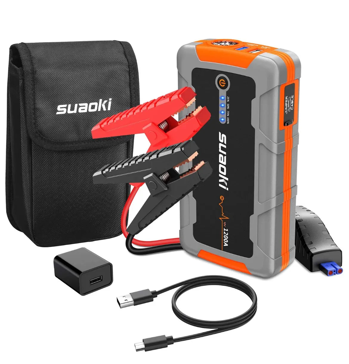 Arrancador de emergencia de 1200A Suaoki
