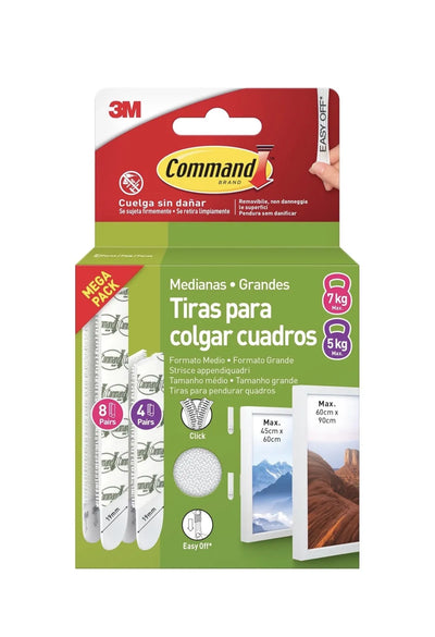 Tiras Adhesivas para Colgar Cuadros Command