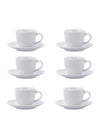 Set de 6 Tazas Con Plato Quid