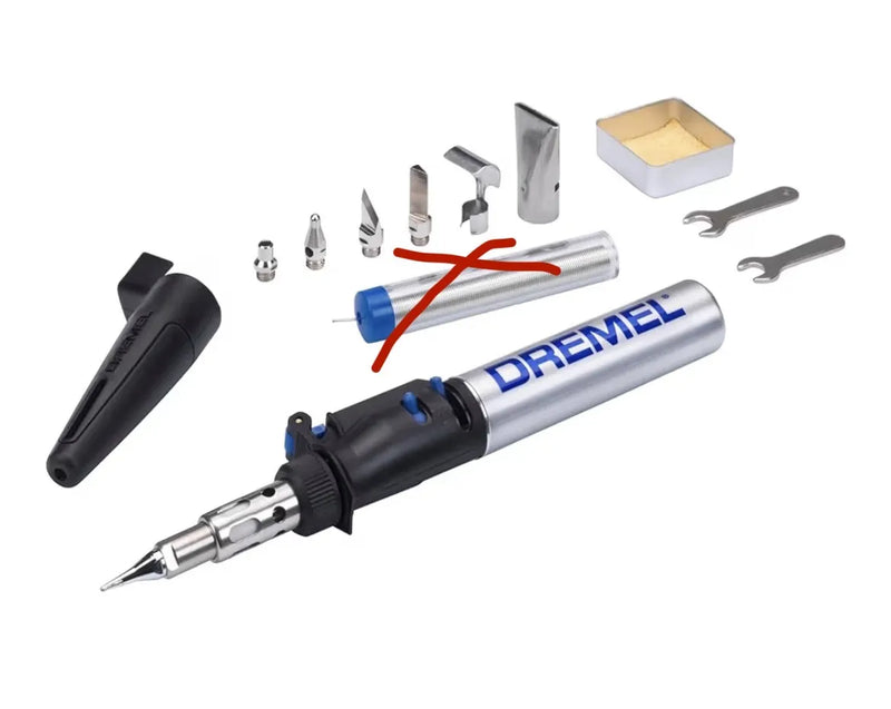 Soldador sin cables de gas butano Dremel