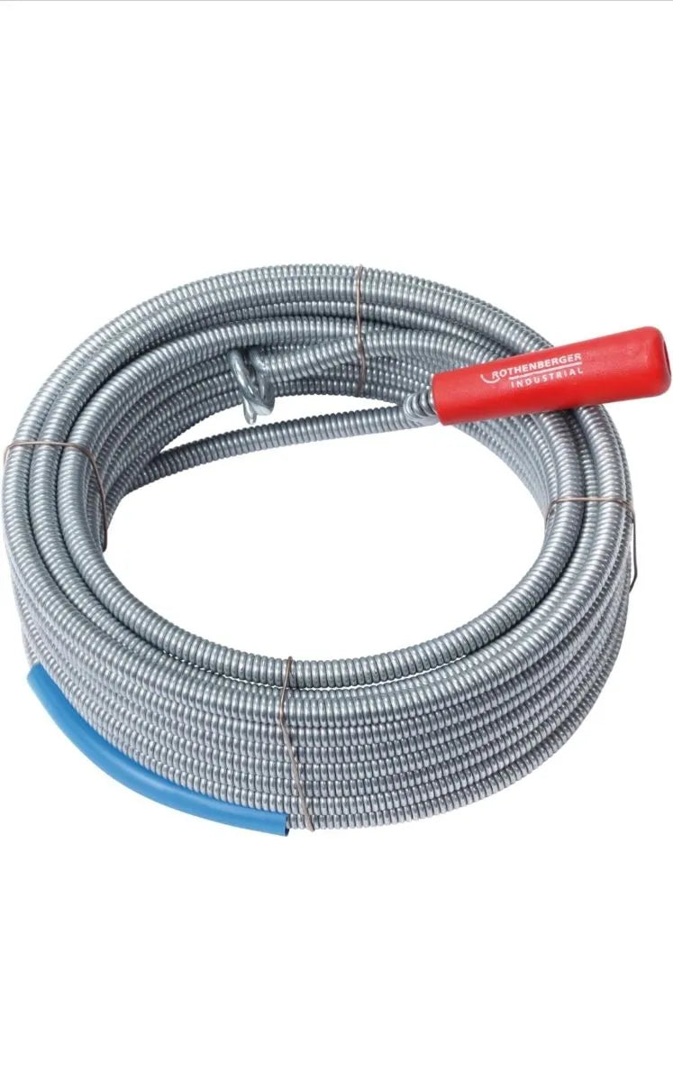 Espiral limpiadora de desagües con broca de recup.