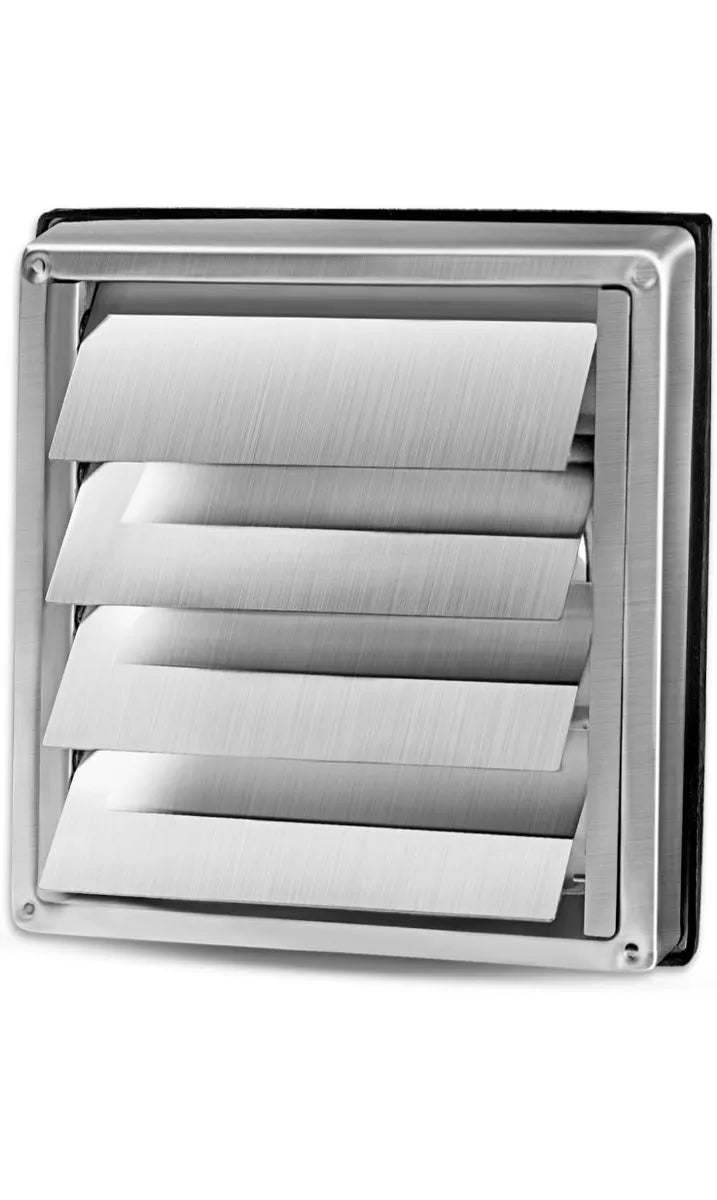 Rejilla de ventilación de acero inoxidable, 150 mm