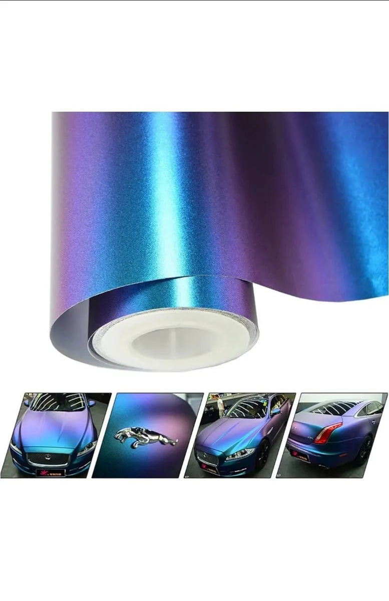 Vinilo camaleón azul metálico 30x152 cm