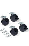 Kit de 4 ruedas para muebles con freno,