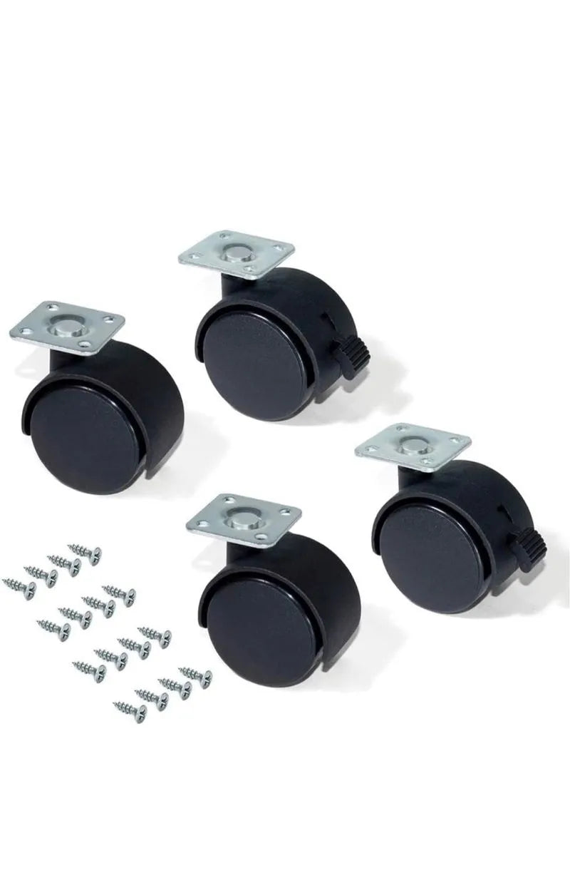 Kit de 4 ruedas para muebles con freno,