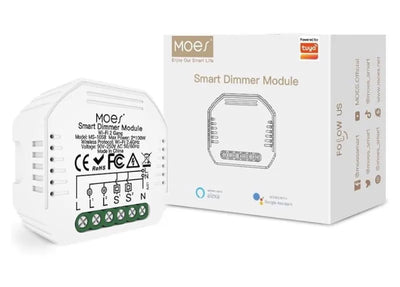 Módulo Dimmer Inteligente MOES Wi-Fi 2 Gang
