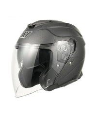 Casco Moto Abierto Gris (ADULTO)