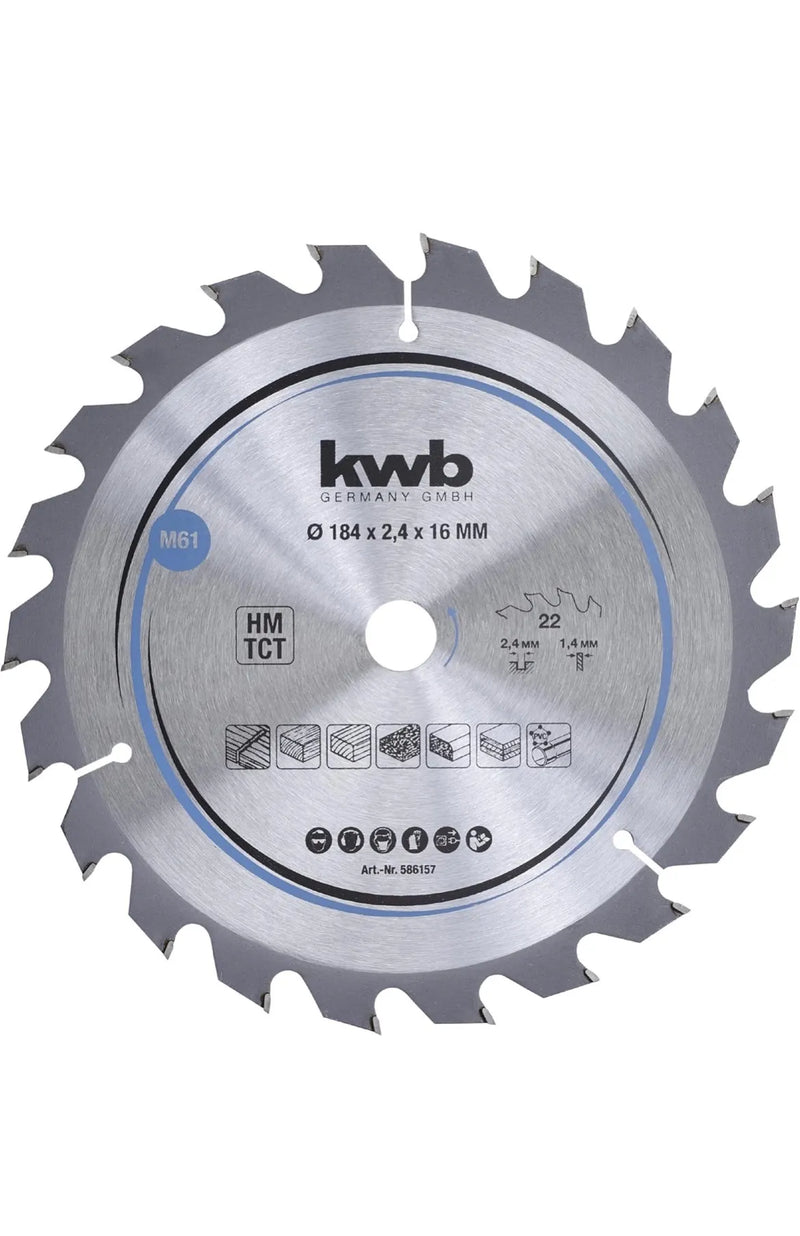 Hoja de sierra circular para madera kwb