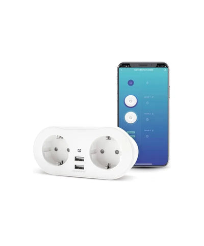 Enchufe Wifi doble inteligente Garza Smart