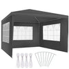 Carpa con paredes apta a intemperie