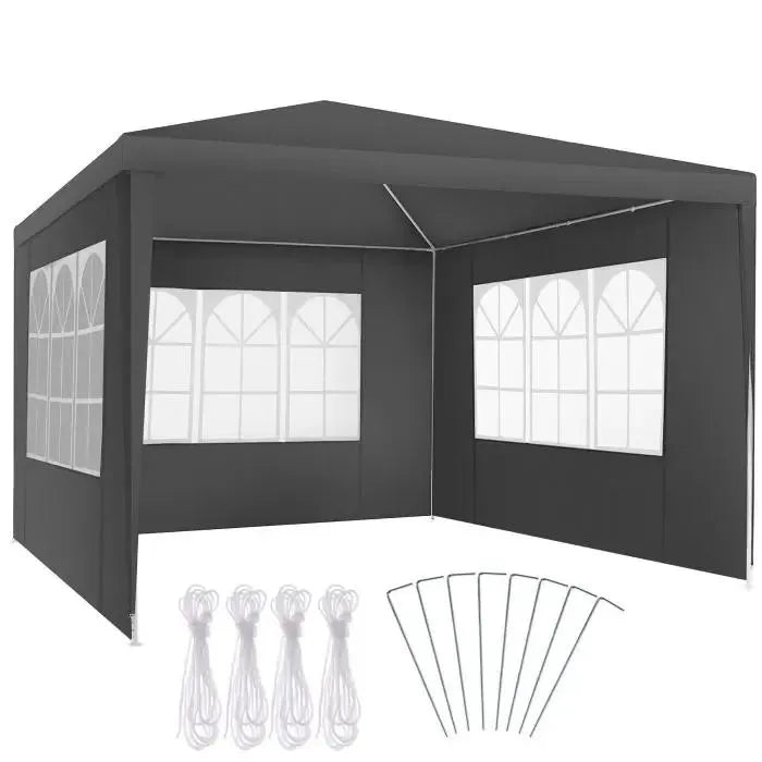 Carpa con paredes apta a intemperie
